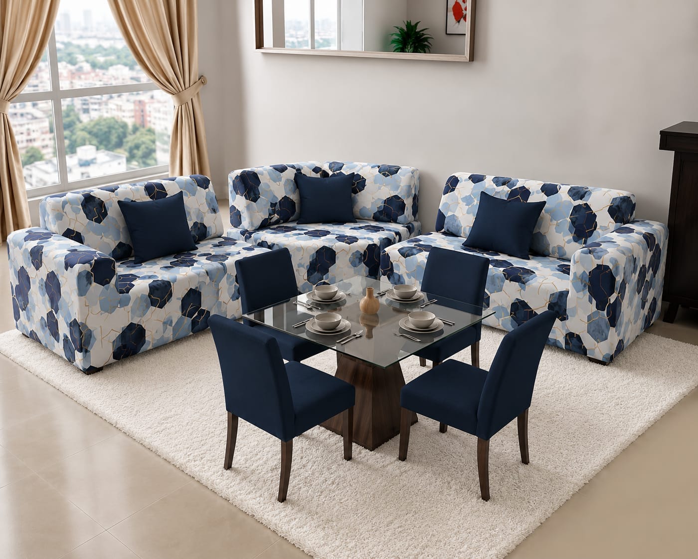 Combo de sala (L2 o L3) sillas de comedor