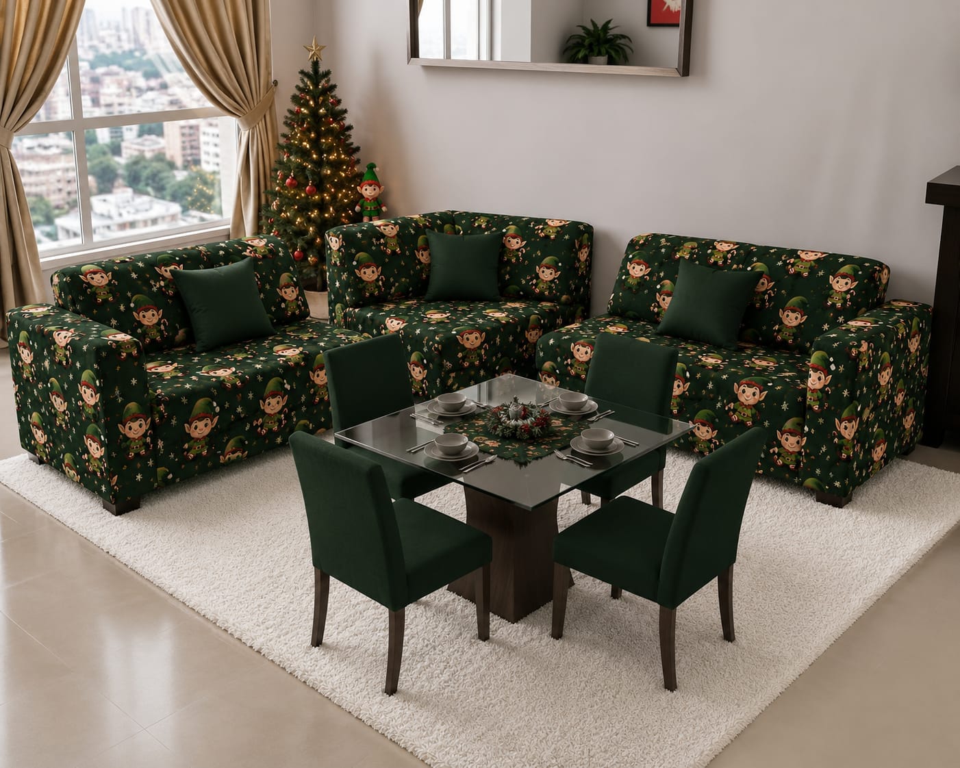 Combo de sala (L2 o L3) sillas de comedor