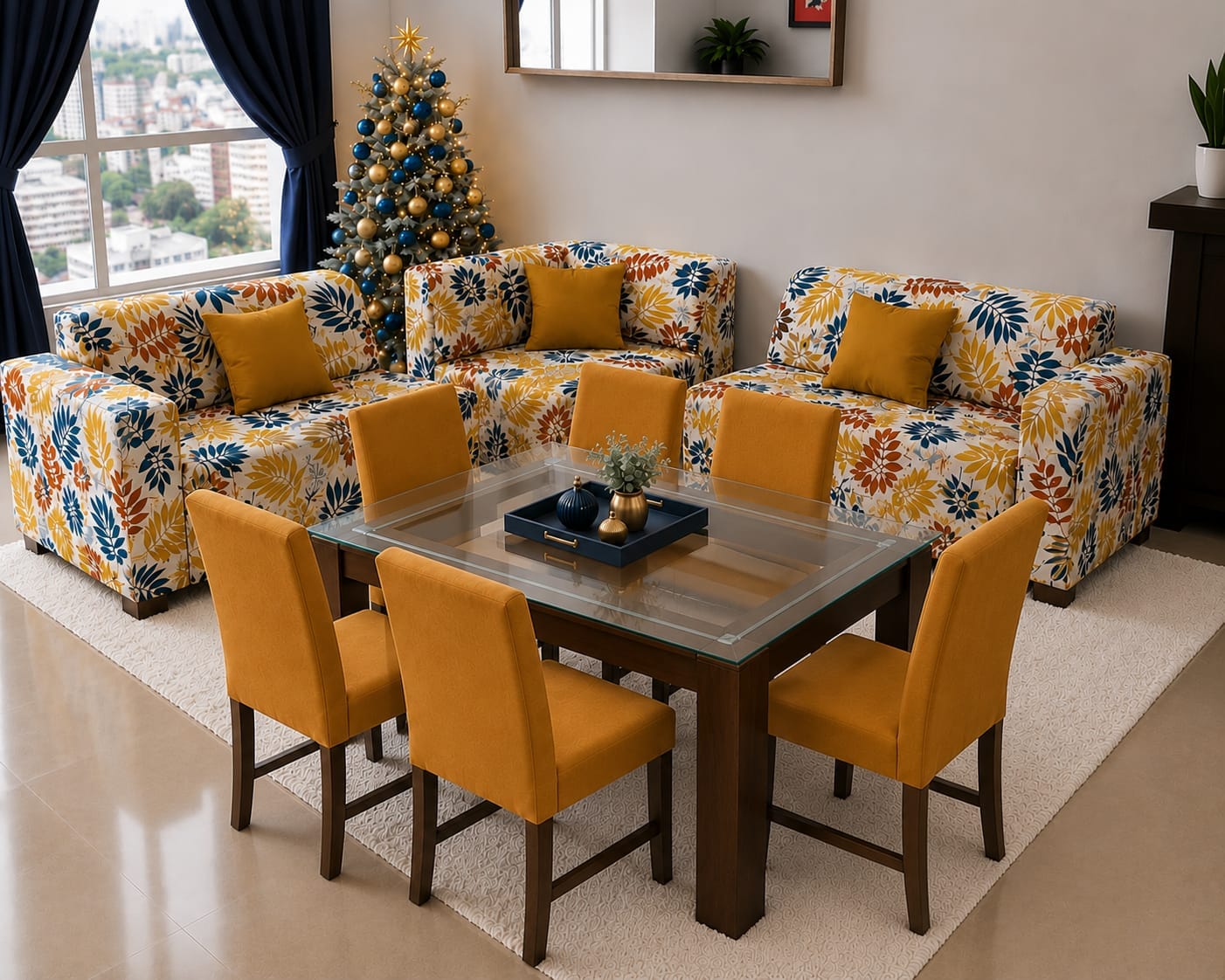 Combo de sala (L2 o L3) sillas de comedor