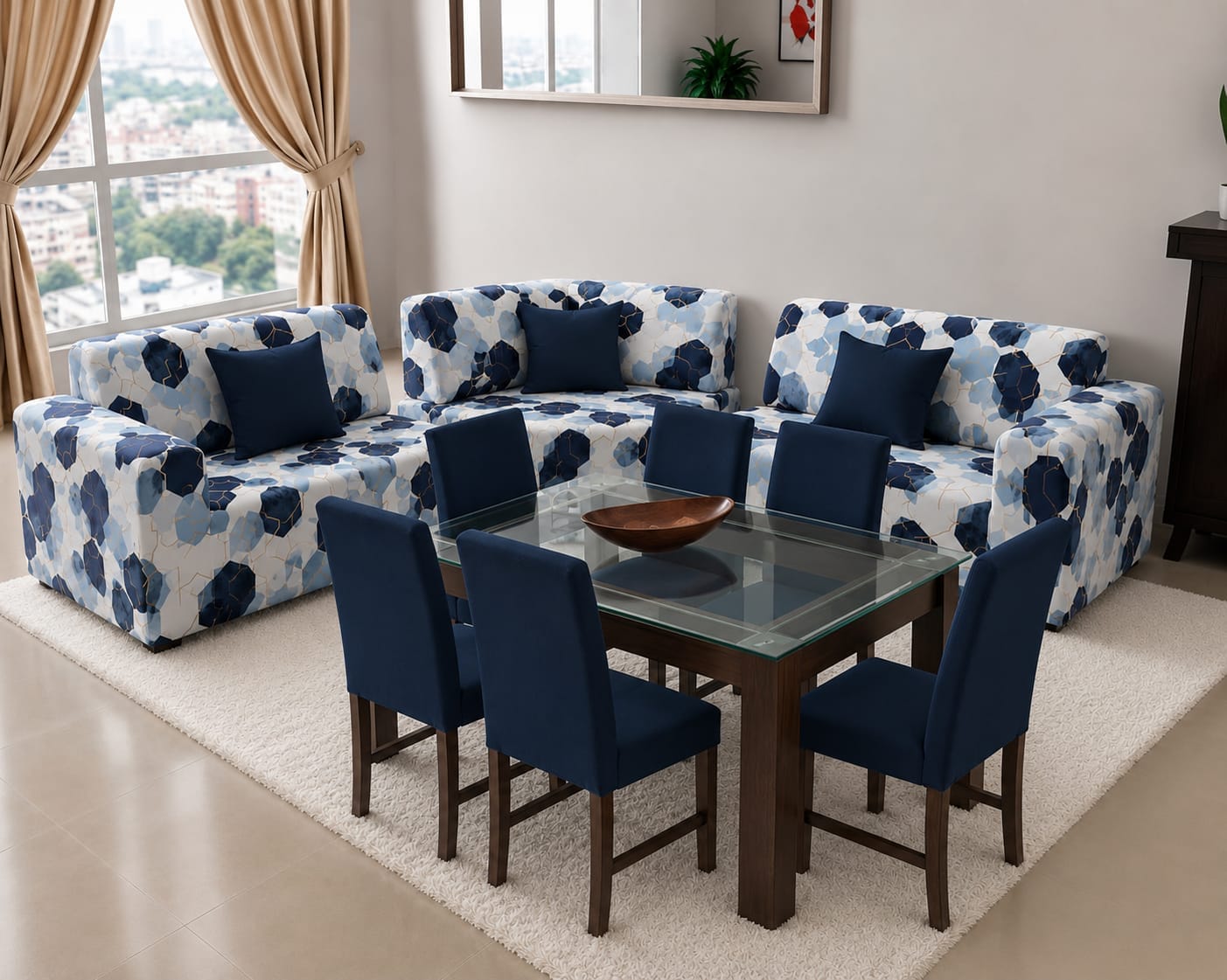 Combo de sala (L2 o L3) sillas de comedor