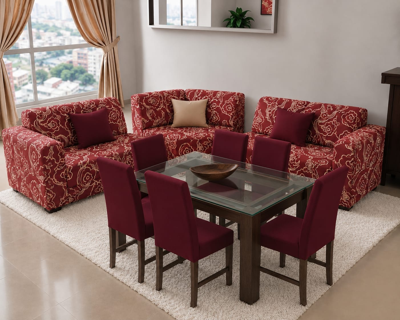 Combo de sala (L2 o L3) sillas de comedor