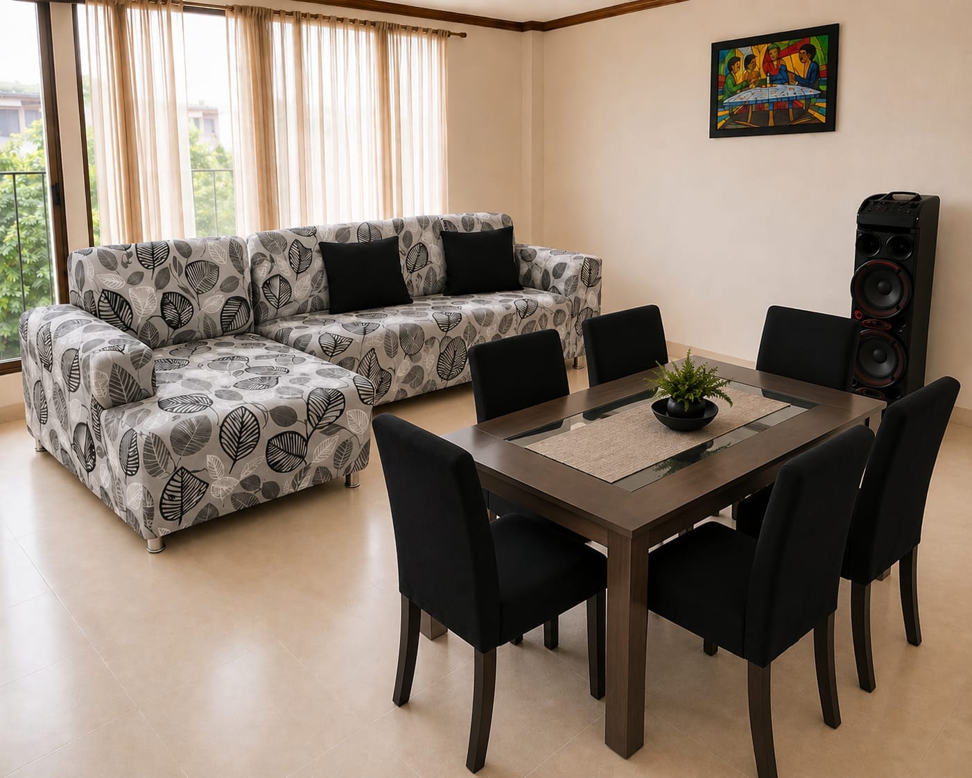 Combo de sala (L2 o L3) sillas de comedor