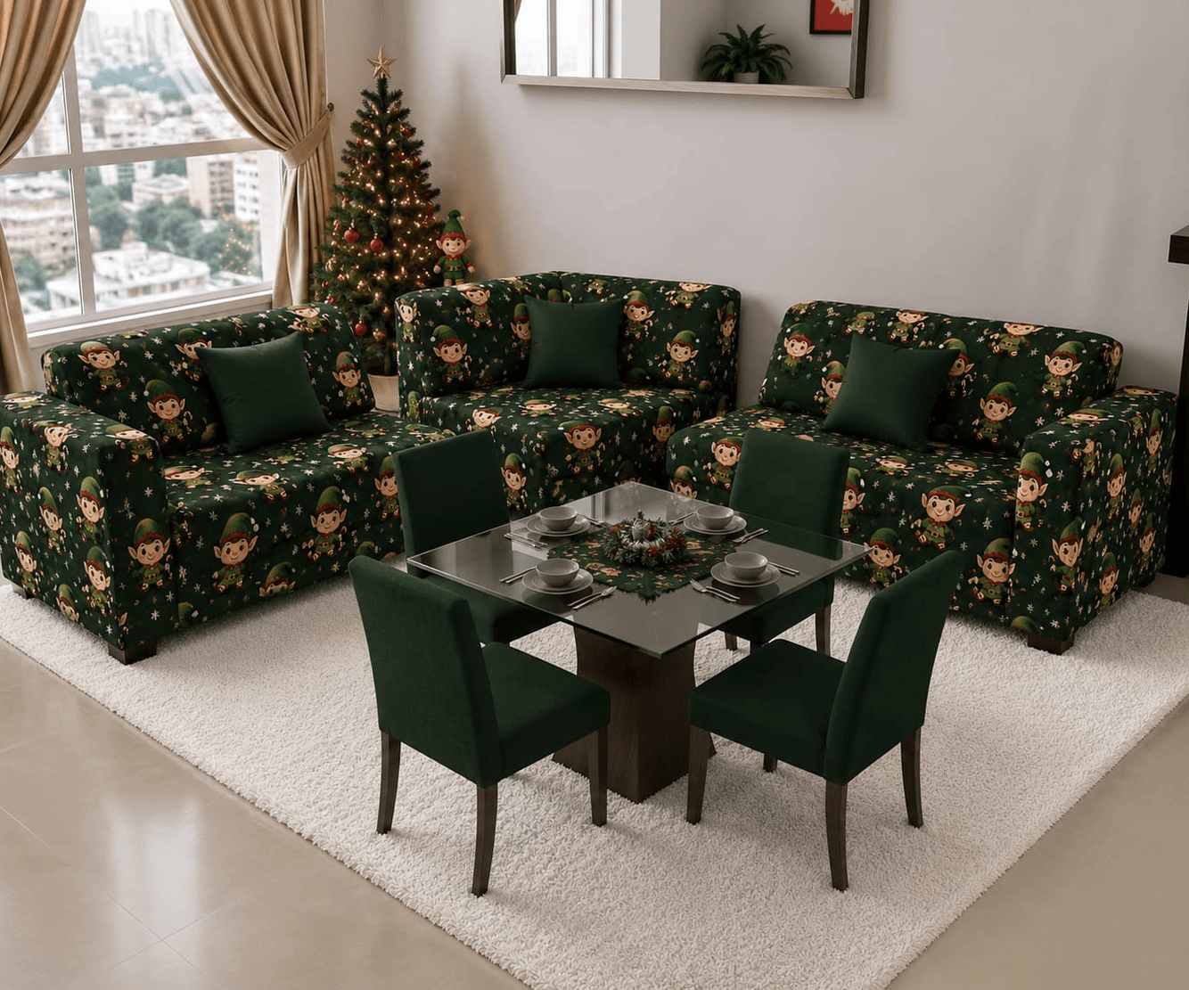 Combo de sala L3 y sillas de comedor